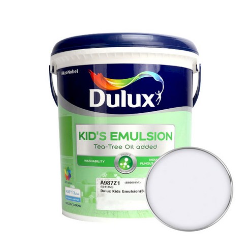 듀럭스 키즈에멀전 무광 페인트 3L, Galactic Mauve, 1개