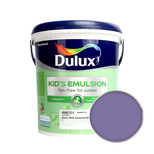 듀럭스 키즈에멀전 무광 페인트 3L, Concord Grape