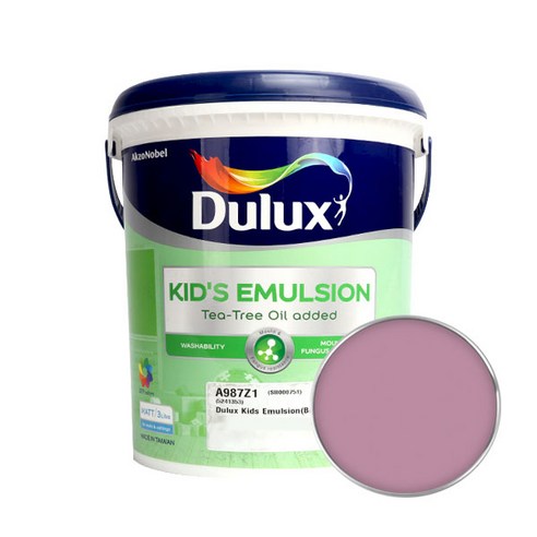 듀럭스 키즈에멀전 무광 페인트 3L, Keepsake Rose