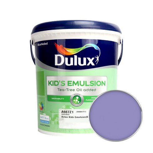 듀럭스 키즈에멀전 무광 페인트 3L, Mellow Aubergine