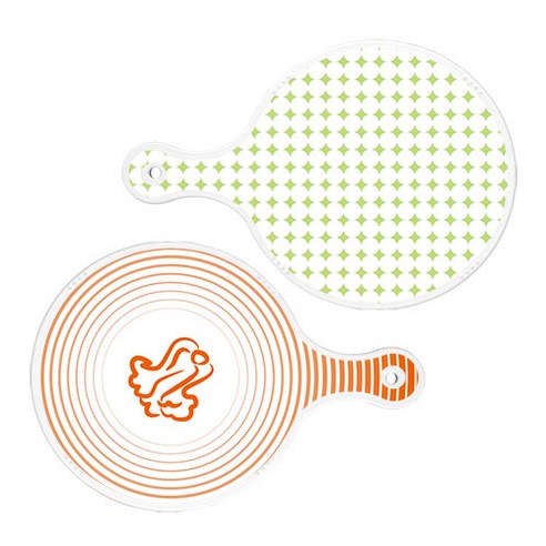 로엠디자인 서빙 도마 보드 2p 원형패턴파스텔그린원형 세트, 원형패턴파스텔그린원형, 배추라인주황원형, 1세트