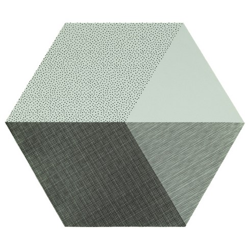 바이메이 폴리곤 실리콘 테이블매트, 민트, 가로 44.5cm x 세로 38.5cm