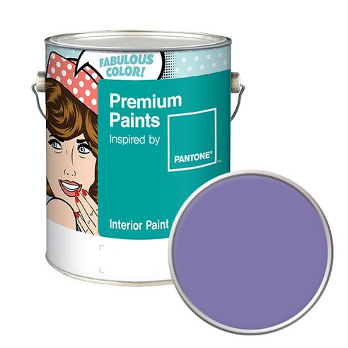 노루페인트 팬톤 내부용 실내벽면 무광페인트 4L, 17-3826 Aster Purple