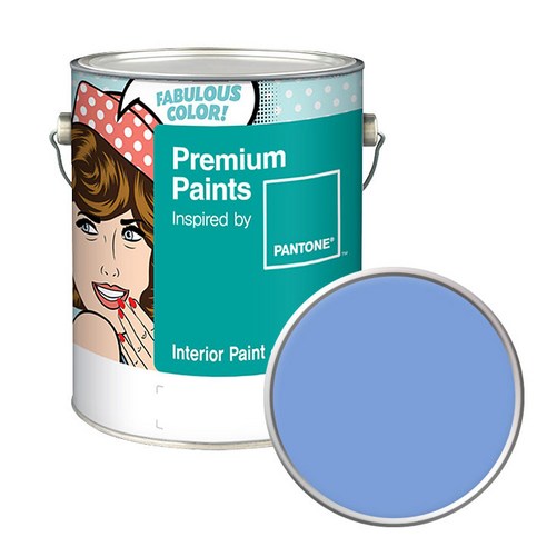 노루페인트 팬톤 내부용 실내벽면페인트 무광 4L, 15-3930 Vista Blue