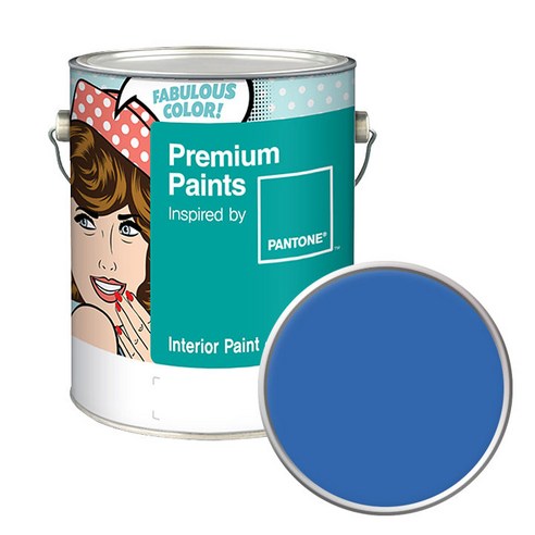 노루페인트 팬톤 내부용 실내벽면페인트 무광 4L, 18-4043 Palace Blue