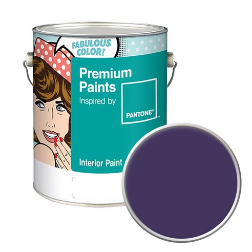 노루페인트 팬톤 내부용 실내벽면 무광페인트 4L, 19-3731 Parachute Purple, 1개