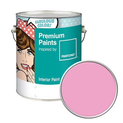 노루페인트 팬톤 내부용 실내벽면 무광 페인트 4L, 14-2311 Prism Pink