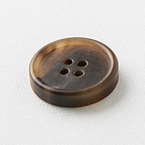 HR빅버튼 메시아 단추 21mm, 무광 연브라운, 8개입