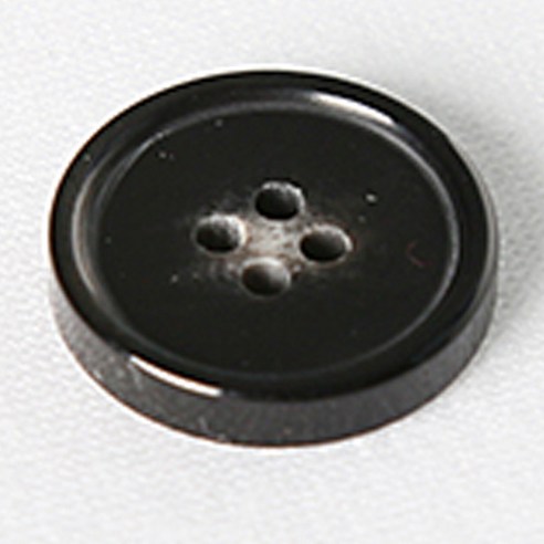 HR빅버튼 소리아 단추 유광 21mm, 블랙, 8개입