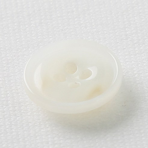 HR빅버튼 아스날 단추 15mm, 화이트, 12개입