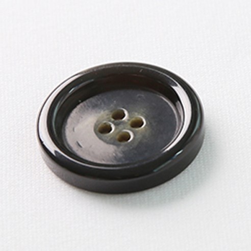 HR빅버튼 보스턴봉 단추 35mm, 블랙, 12개입