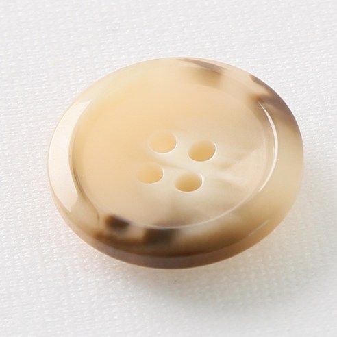 HR빅버튼 코트라 단추 21mm, 연베이지, 12개입