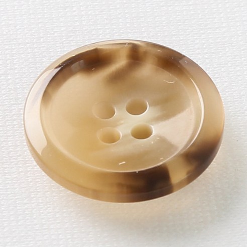 HR빅버튼 코트라 단추 21mm, 다크베이지, 4개입