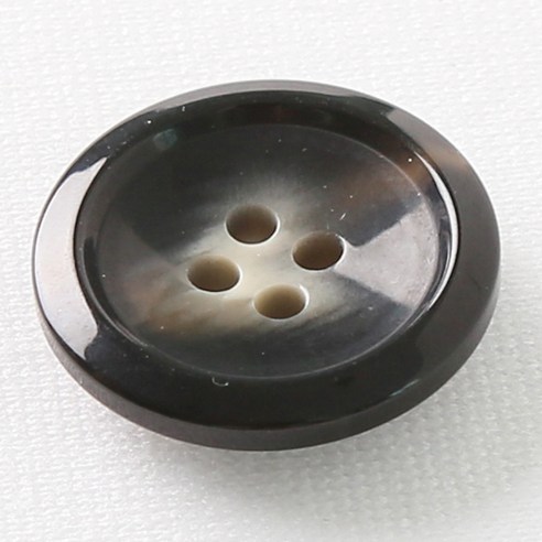 HR빅버튼 코트라 단추 23mm, 블랙, 8개입