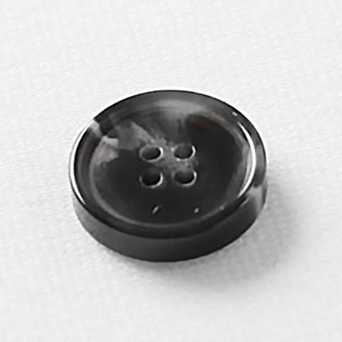 HR빅버튼 루킹 단추 15mm, 블랙, 8개입
