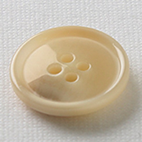 HR빅버튼 마니 단추 21mm, 연베이지, 12개입