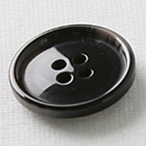 HR빅버튼 마니 단추 21mm, 블랙, 4개입