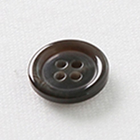 HR빅버튼 플러스 단추 15mm, 블랙, 12개