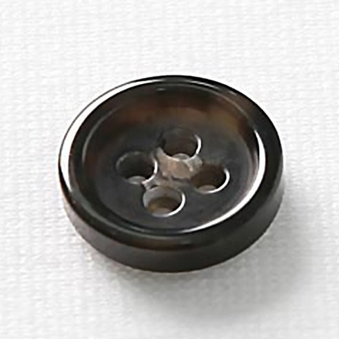 HR빅버튼 무쟈크봉 단추 18mm, 블랙, 4개입
