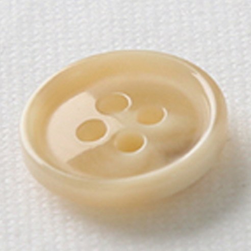 HR빅버튼 마니 단추 15mm, 다크베이지, 12개입