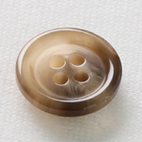 HR빅버튼 플러스 단추 15mm, 다크베이지, 4개입