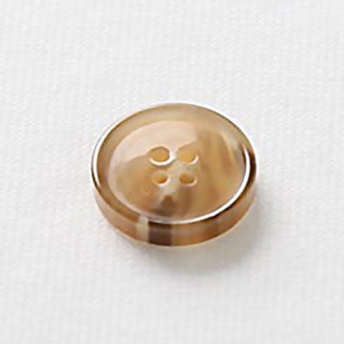 HR빅버튼 루킹 단추 18mm, 다크 베이지, 12개입