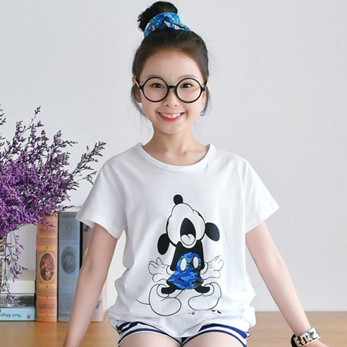 잭키드 여아용 MI미키 반팔티