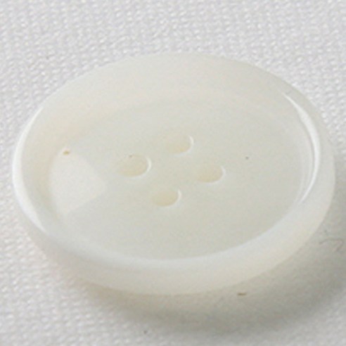 HR빅버튼 마니 단추 25mm, 화이트, 12개입