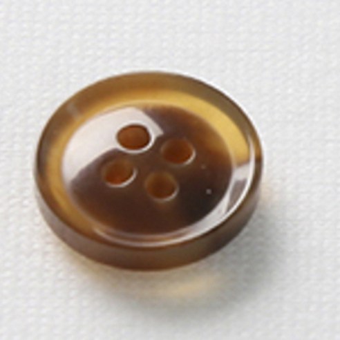 HR빅버튼 호각 단추 18mm, 중브라운, 4개입