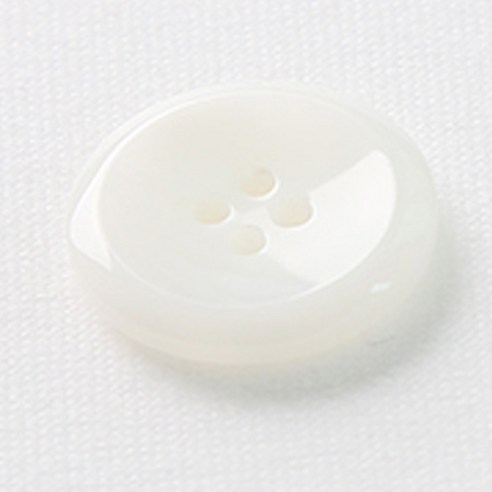 HR빅버튼 천사테 단추 23mm, 화이트, 4개입