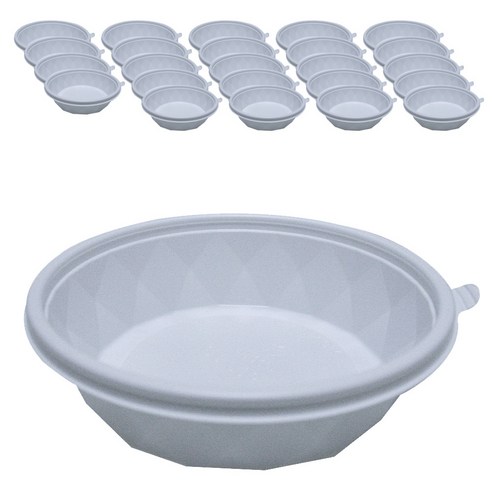 투고팩 GP 탕일회용용기 원형 소 1200ml 일회용용기, 1개입, 25개