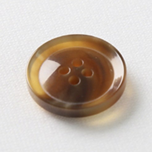 HR빅버튼 호각 단추 21mm, 연브라운, 4개입