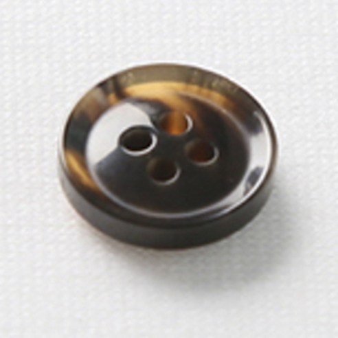 HR빅버튼 호각 단추 15mm, 다크브라운, 8개입