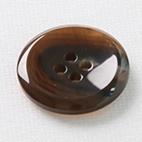 HR빅버튼 천사테 단추 23mm, 중브라운, 12개입