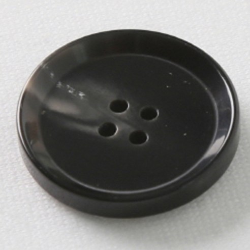 HR빅버튼 플레코 단추 25mm, 블랙, 4개입