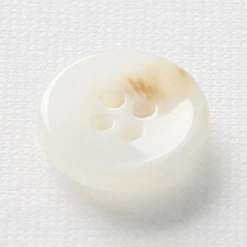 HR빅버튼 플러스접시 단추 15mm, 화이트, 4개입