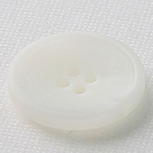 HR빅버튼 카페인 무광 단추 21mm, 화이트, 4개입