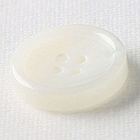 HR빅버튼 썸데이 유광 단추 21mm, 화이트, 4개입