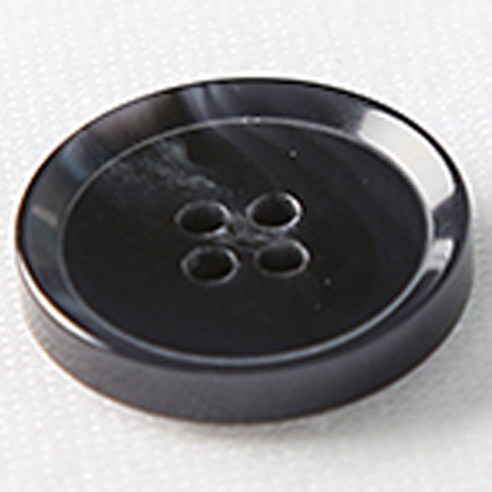 HR빅버튼 옥스포드 유광 단추 21mm, 네이비, 12개입