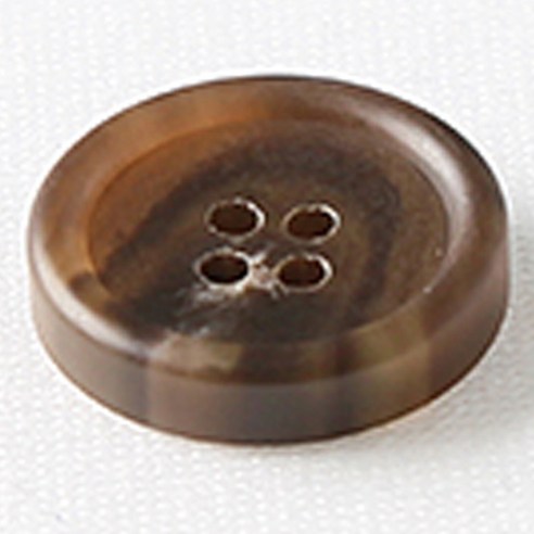 HR빅버튼 썸데이 무광 단추 21mm, 연브라운, 4개입