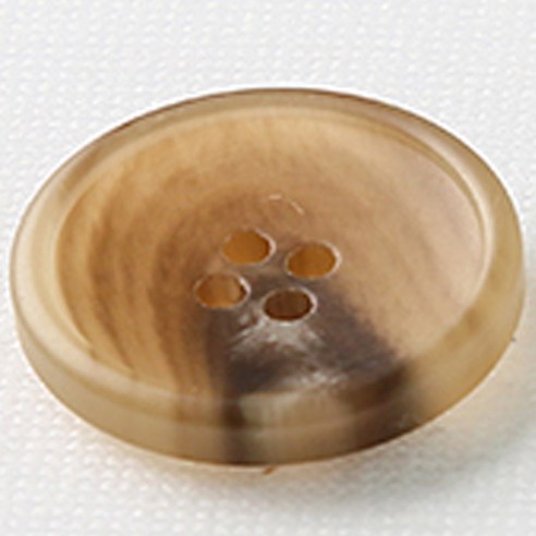 HR빅버튼 카페인 무광 단추 21mm, 베이지, 12개입