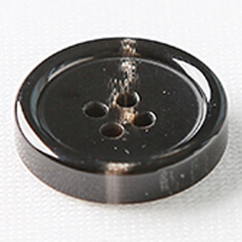 HR빅버튼 썸데이 유광 단추 21mm, 블랙, 4개입