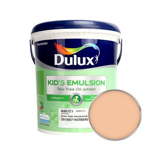 듀럭스 키즈에멀전 페인트 무광 3L, Pearberry