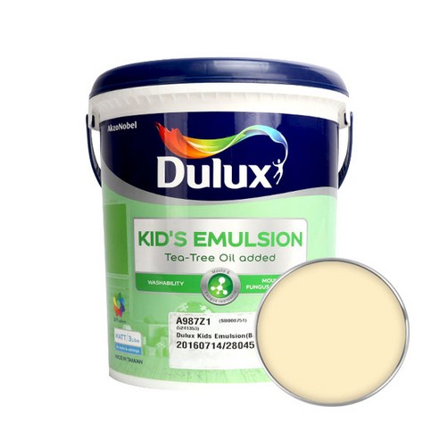 듀럭스 키즈에멀전 페인트 무광 3L, Saffron Dilution, 1개
