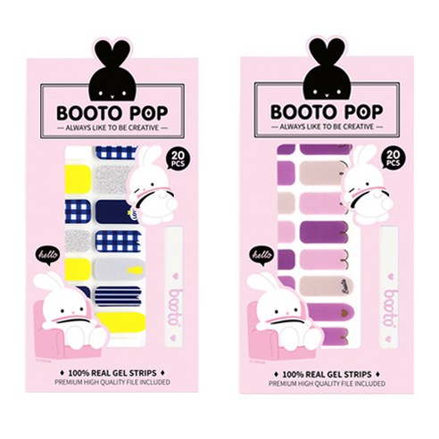 코코라인 붙이는 젤네일 스티커 2p BOOTO No.2 세트, No.2, No.22, 1세트