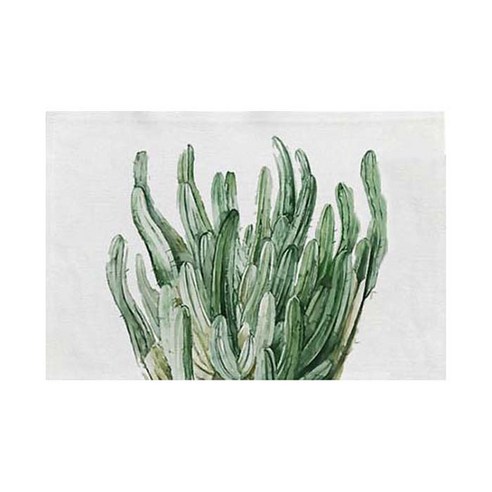 스토어33 그린플라워 키친 테이블매트, C, 44 x 28 cm