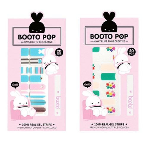 코코라인 붙이는 젤 네일 스트립 스티커 BOOTO 20p, No 5, No 23, 1세트
