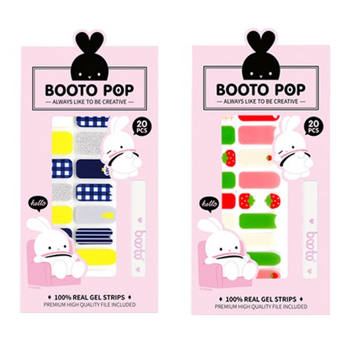 코코라인 붙이는 젤네일 스티커 2p BOOTO No.2 세트, No.2, No.21, 1세트