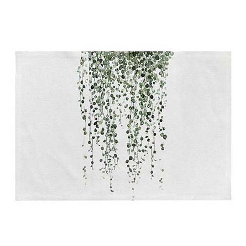 스토어33 그린플라워 키친 테이블매트, D, 44 x 28 cm