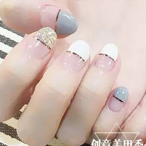 마켓감성 썸머 네일스티커, 타입6, 4세트